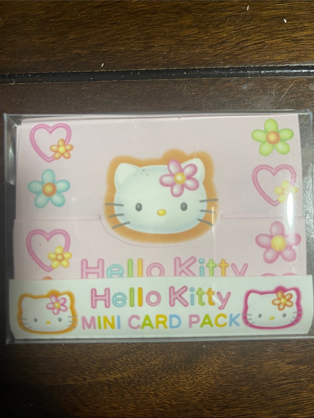 vintage Sanrio Hello Kitty Mini Card Pack.